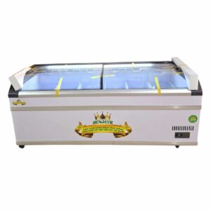 TỦ ĐÔNG KÍNH CONG CỬA LÙA CHUYÊN HẢI SẢN - KEM NGON DÀI 2M BẢN CAO CẤP 2025 – MODEL DJTĐ2000TH