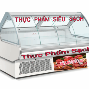 TỦ TRƯNG BÀY THỰC PHẨM TƯƠI SỐNG DENJAYR DÀI 2M LÀM LẠNH QUẠT GIÓ SIÊU CAO CẤP MODEL DJTMT2M
