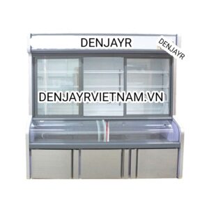 TỦ TRƯNG BÀY THỰC PHẨM SIÊU THỊ DÀI 2M 3 CHẾ ĐỘ DENJAYR MODEL DJST2M