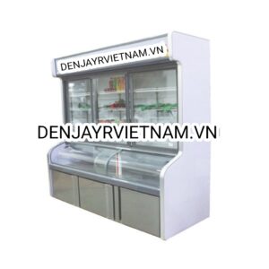 TỦ TRƯNG BÀY THỰC PHẨM SIÊU THỊ DÀI 2M5 3 CHẾ ĐỘ DENJAYR MODEL DJST2M5